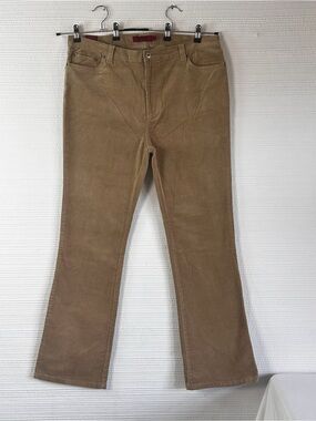 SOLID Y2K Men’s Tan Corduroy Bootcut Pants Size 23 Deadstock READ